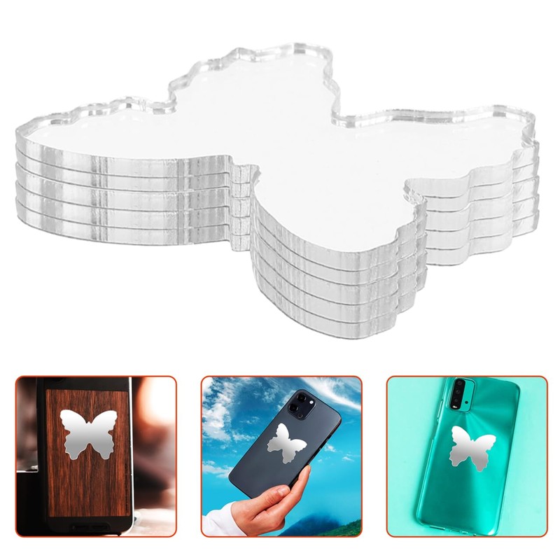 ARTIBETTER - Calcomanía de espejo para smartphone, mini mariposa, espejo,