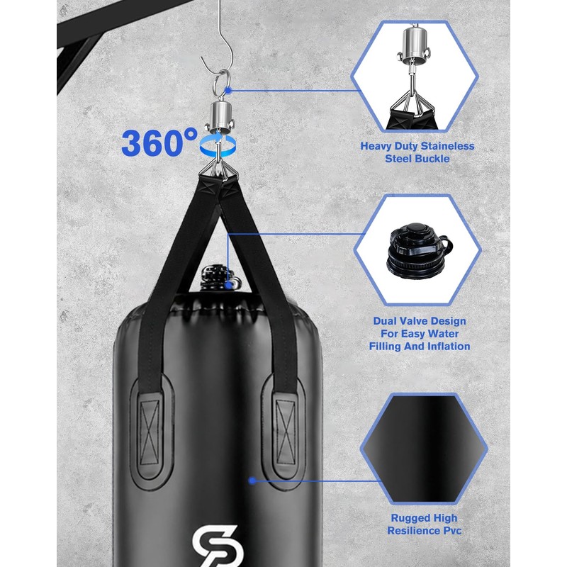 SAEEPABUL Water Punching Bag 4FT Heavy Bag for Boxing -