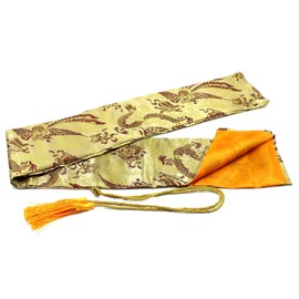JomMart Sword Bag Gold Base Dragon Phoenix Large 135cm Storage and Carrying Case for Japanese Swords, Replica Swords, Bamboo Swords, Cosplay HB0441