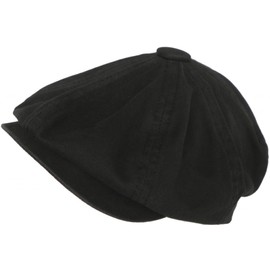 Broner 8/4 Applejack Cap Cotton Newsboy Hat (Black, Medium 7 1/8)