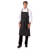 Chef Works Unisex Englische Kochschürze, Schwarz mit Kreidestreifen, Einheitsgröße