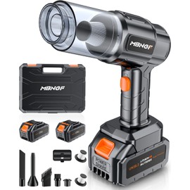 MBNGF Car Vacuum Portable Cordless, 35000PA High Power Suction & Blower, Wireless Handheld Vacuum Cleaner for Car, Home, Office, Pet(Coal Black)