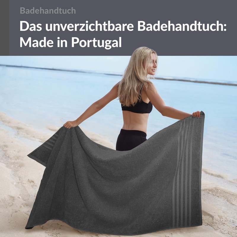 Lashuma Terry Towelling Bath Towel 100 x 150 cm, London