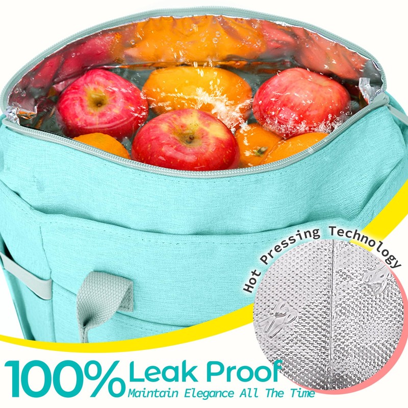 Classy Insulated Lunch Bags for Women, Large Lunch Box for