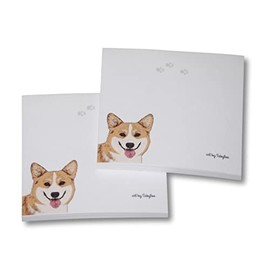 Welsh Corgi Sticky Notes Notepad - Pembroke - 100 Sheets