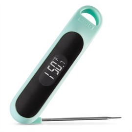 Dash Precision Quick-Read Meat Thermometer - Waterproof Kitchen and Outdoor Food Cooking Thermometer with Digital LCD Display - BBQ, Chicken, Seafood, Steak, Turkey, & Other Meat, Batteries Included