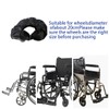 2 Pcs Wheelchair Tire Cover, Waterproof Wheel Covers, Black Wheel