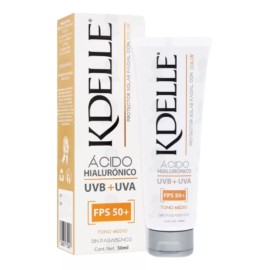 Pharma Protector Solar Facial Fps50  Con Color Y Acido Hialuronico