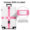 Pack of 6 Luggage Straps with Address Label + 3