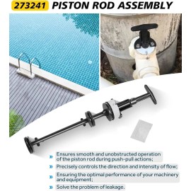 For Pentair 273241 Piston Rod Assembly For Pentair Multiport Push-pull Slide Backwash Valves