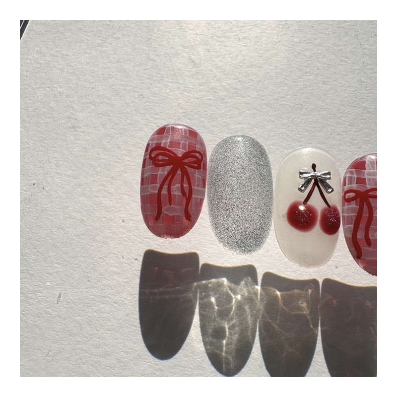 [Rene] Cherry handmade nail tips, daily nail specialist / [르네]