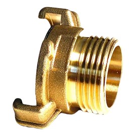 Underhill Quick Connect Garden Hose Fitting, Connector, Heavy-Duty, Solid Brass, 1 Inch Male Hose Thread, A-BQ10M