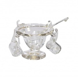 Melody Jane Dollhouse Glass Cups & Ladle Miniature Dining Table Accessories