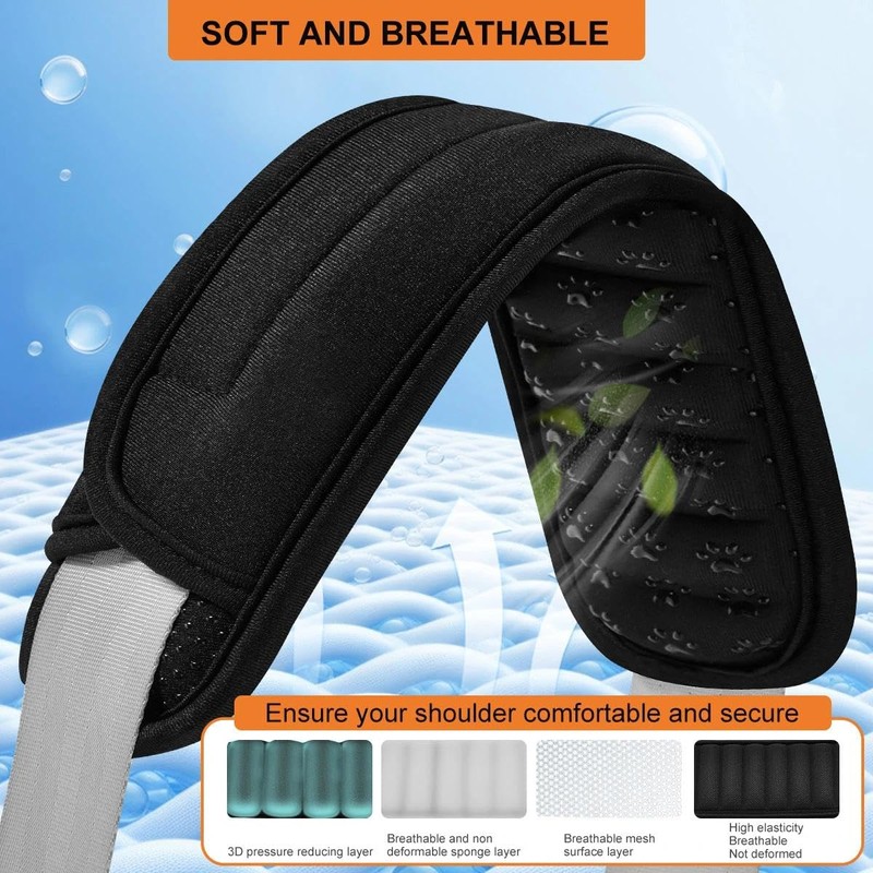 ZINZ 2-Pack 3D Shoulder Pad, Ultra-Thick Cushion with Dual-Side Anti-Slip
