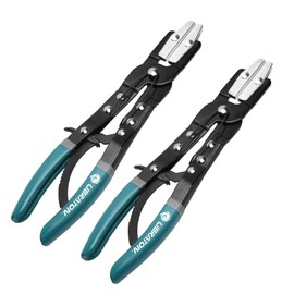 LIBRATON Ratcheting Hose Pinch Pliers, 2PCS Hose Clamp Pliers Set, 12Inch Hose Pinch Off Pliers, Hose Pliers, Radiator Hose Clamp Pliers, Fuel Line Pliers, Pinch Off Pliers for Coolant, Automotive