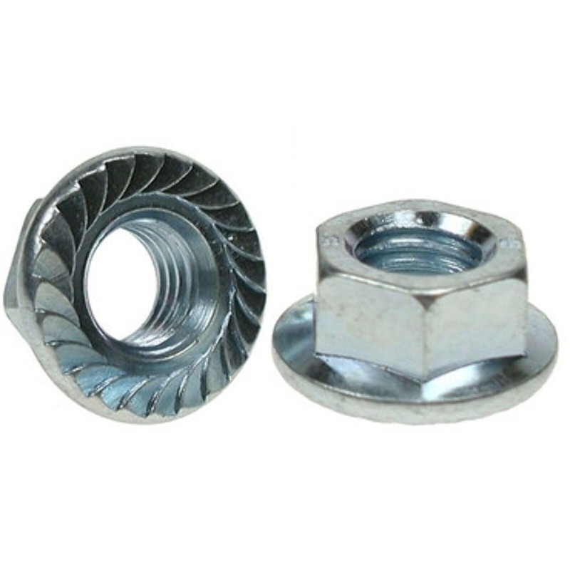 SS8® 2 x Flange Nuts Stainless Steel M10 (10mm) Hex