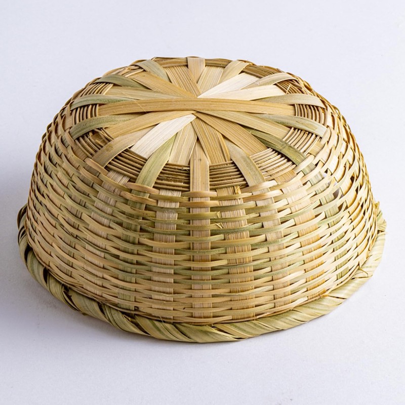 Fried Rice Colander (21.5) Bamboo Braid Hand Woven Basket Natural