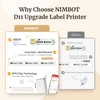 NIIMBOT D11 Label Maker Machine with Tape, Upgrade HD Printing