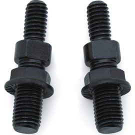 Kuryakyn 1891 Motorcycle Handlebar Accessory: Mirror Adapters for Honda, Indian, Kawasaki, Suzuki, Victory Motorcycles, Gloss Black, 1 Pair, Medium