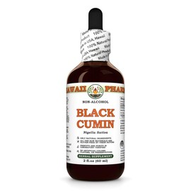 Black Cumin (Nigella Sativa) Dry Seed Glycerite, Made in Hawaii, All Natural, Vegan, Lab Tested Alcohol-Free Liquid Extract - 2 fl.oz