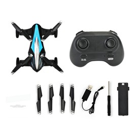 RC Drone for Kids 2 in 1 RC Car RC Drone for Beginners Land Air RC Toys One Key Take off Landing 3D Flight Headless Mode Night Light
