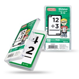 Duncan Flash Cards- Division, Green & White, (3704FC), Medium