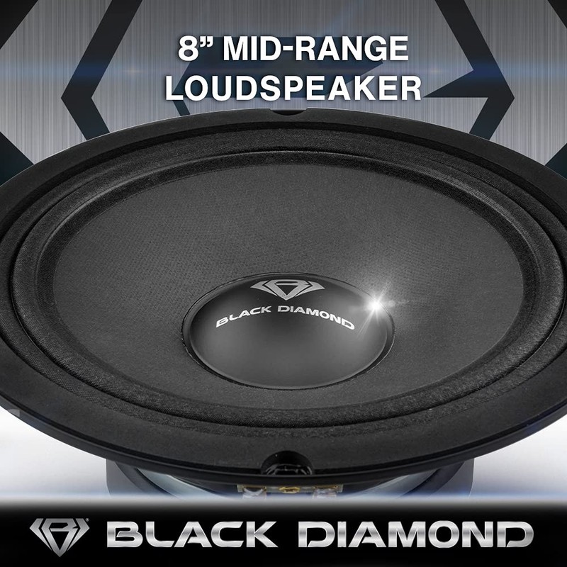 BLACK DIAMOND Dia-M8 8" Mid-Range Loudspeaker with Bullet 500 Watts