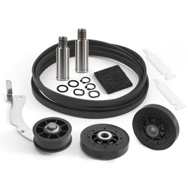 Upgraded Dryer Rebuild Kit Compatible with Speed Queen 1992 & Newer SM, Include RB170002 Dryer Roller Kit & D516792 Dryer ldler Pulley & D511255P Dryer Cylinder Belt & RB170003 Dryer Drum Glide Kit
