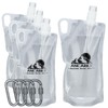 Ancable 1L Hiking Collapsible Water Bottles, 4-Pack 33OZ BPA-Free Foldable