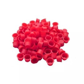 100 PCS FIREWORKS RED PLASTIC PLUGS FOR 5/8" KRAFT TUBES END CAPS