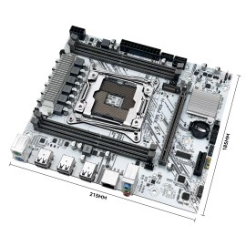MACHINIST X99 LGA 2011-v3 White Motherboard 4 x DDR4 RAM PCI-e 3.0 M.2 USB 2.0 SATA 2.0