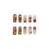 SINHOT Square Press on Nails - Long Fake Nails, Glossy