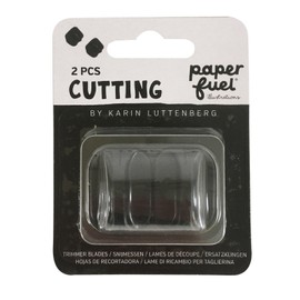 Paperfuel Cutting Ruler Spare Blades, Metal, Black, One Size
