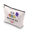 WCGXKO SLP Survival Kit Speech Therapist Gift Zipper Pouch Makeup