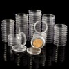 Ettonsun 100Pcs 30mm Coin Holder Capsules for Collectors Coin Collection
