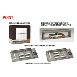 TOMYTEC 4235 N Gauge Convenience Store 7-Eleven Diorama Supplies