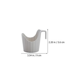 HOLIDYOYO 6pcs Scalding Paper Cup Holder Plastic Disposable Cup Holder for Home Office Parties Portable Desktop Drink Carrier Fits Coffee Cups