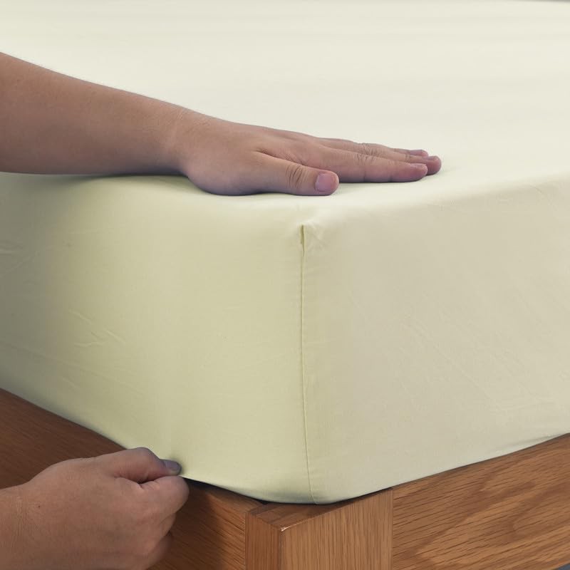 WEAVERS: Extra Deep Fitted Sheet - Super Soft Luxurious Microfiber,