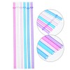 Hestya 25 Pcs Glitter Reusable Plastic Straws 9 Inches Long