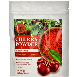 Cherry Freeze-Dried Powder, 2 Oz, Natural Product, No added sugar, No GMOs