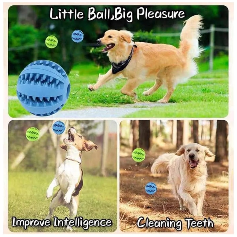 Pelotas de Goma para Perros con Dispensador de Comida, Set