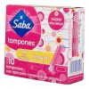 Tampones Saba Regular Flujo Moderado con Aplicador 10 pzas