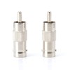 RCA and BNC Coaxial Adapter - BNC Female to RCA