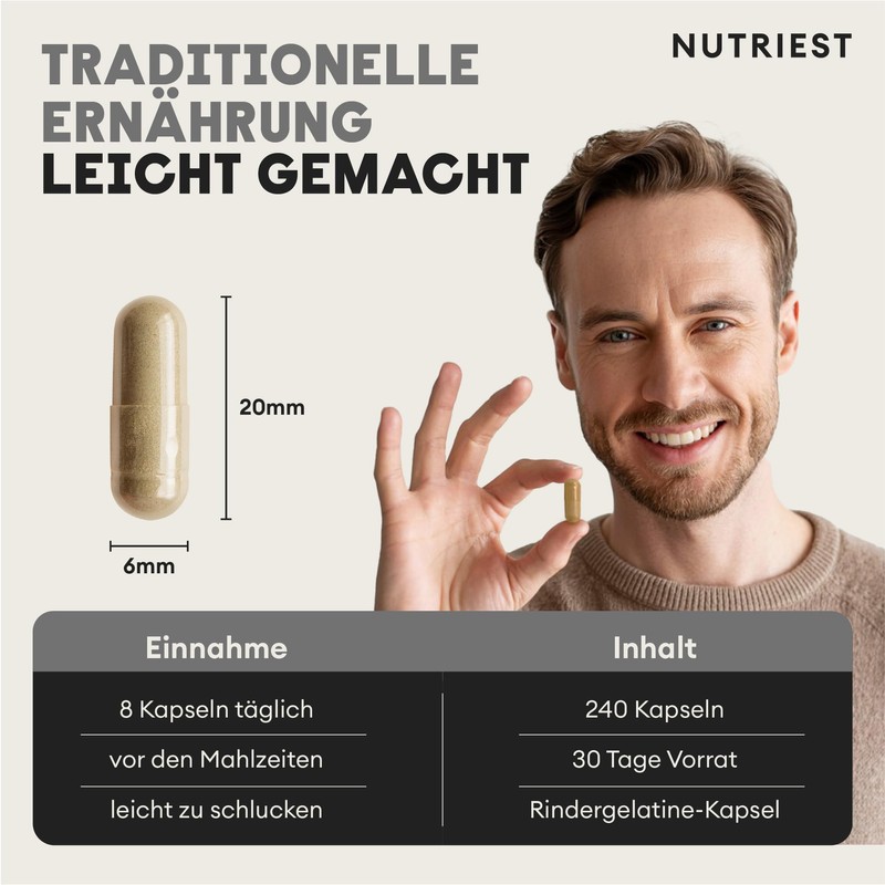 Nutriest Organic Beef Testicle Extract - EU Pasture Holding and