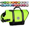 VIVAGLORY Rip Stop Dog Life Vest, Swimming Vest with Handle,