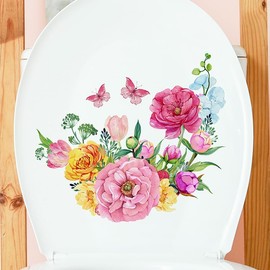 Mestiker Toilet Seal, Wall Sticker, Frog, Toilet Sticker, Stylish, Bathroom Seal, Cute, Diy Wall Sticker, Cute Sticker, Removable Stylish, Scandinavian Modern Art, PVC Waterproof, Removable Room