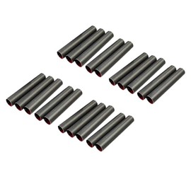 rukauf Foam Roll Moulds Small (8 cm x 1.3 cm) Non-Stick Coated Teflon Traditional Baking Mould Iridescent Curl Shape Straight Tube Piping Nozzles Cream Rolls (20)