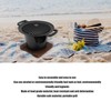 Mini BBQ Grill Set Anti Stick Food Grade Material Tabletop