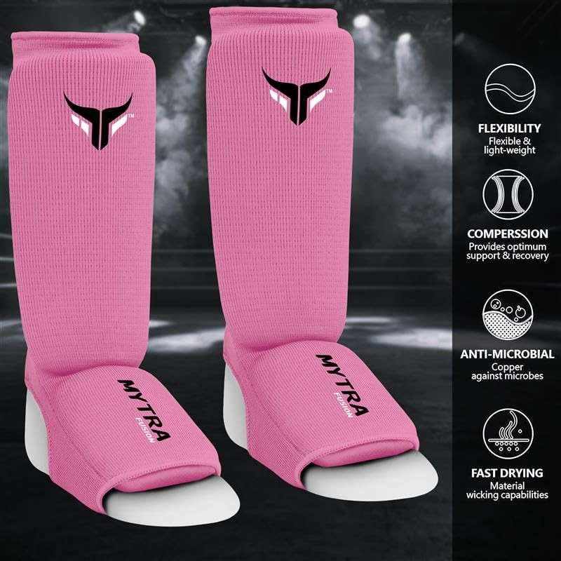 Mytra Fusion Kids Shin Instep Shin Pad Protector for Kickboxing