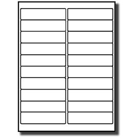 400 Label Outfitters® White Vinyl Waterproof and Weatherproof Laser Printer ONLY Labels, 4" x 1",